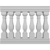 Ekena Millwork Fiberthane Arcadian Balustrade Railing Kit Style D (7 3/8" On-Center Spacing to Pass 4" Sphere Code) BALK40X048ACD